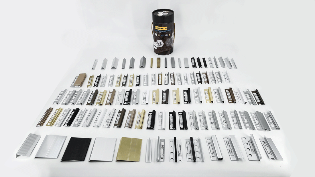 Aluminum Stainless Steel Brass tile trim Sample (6)