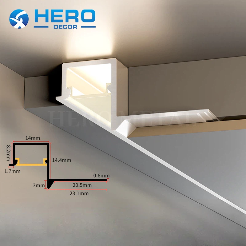 Ceiling Led Channel installation display Ceiling Led Channel installation display